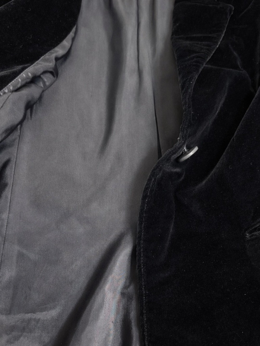 Banana Republic Black Velvet Blazer Size 10 Tailored Classic - Picture 5 of 8